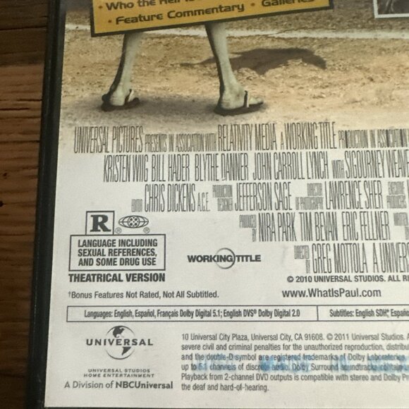 Paul DVD Tested Working Seth Rogen Comedy Rated R - Picture 3 of 6